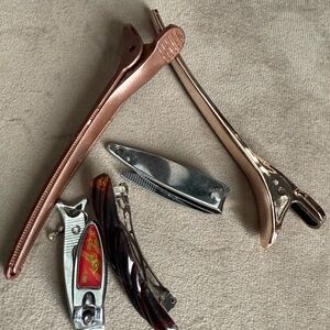 Rose Gold and Silver Nail Clippers Set